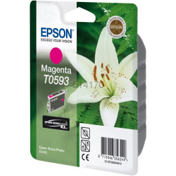 C.t.EPSON Stylus R2400 magenta (flor lirio blanco)