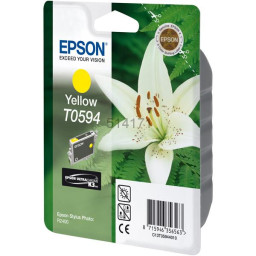 C.t.EPSON Stylus R2400 amarillo (flor lirio blanco)