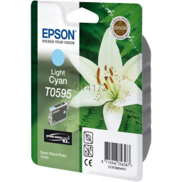 C.t.EPSON Stylus R2400 cian claro (flor lirio blanco)