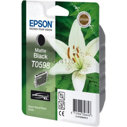 C.t.EPSON Stylus R2400 negro mate (flor lirio blanco)