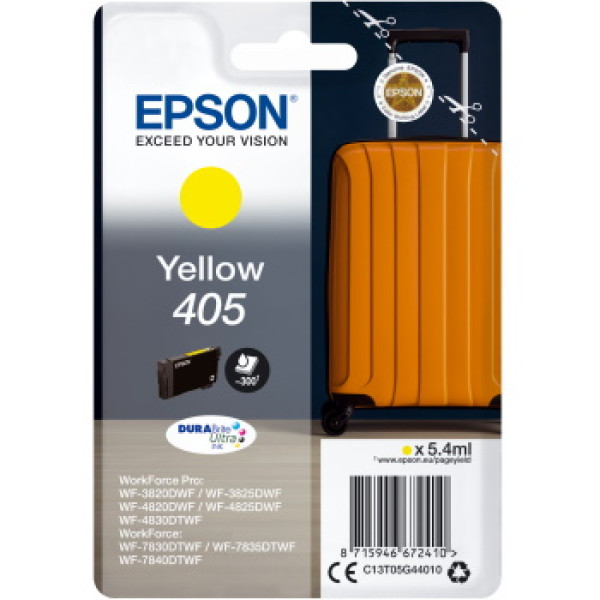 C.t.EPSON #405 amarill WF3820 WF3825 WF4820 WF4825 WF4830 WF7830 WF7835  5,4ml (maleta)