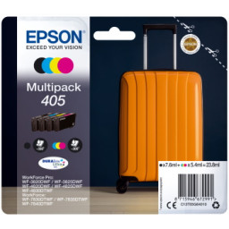 Pack 4 C.t.EPSON #405 WF3820 WF3825 WF4820 WF4825 WF4830 WF7830 WF7835  Multipack 4-colores (maleta)