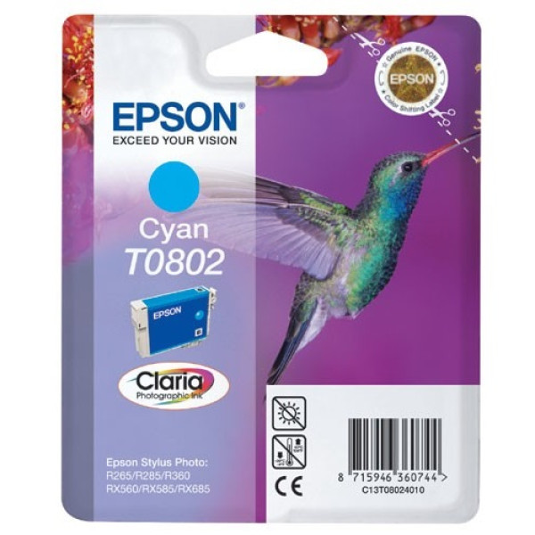 C.t.EPSON St-Photo R265 R285 R360 cian RX560 RX585 RX685 PX700 (colibrí)