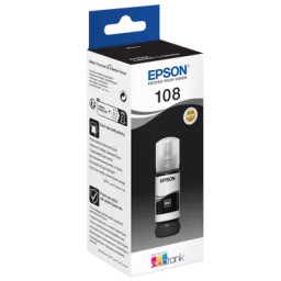 C.t. EPSON 108 BK EcoTank black ink bottle EcoTank L8050 L8100 L18050 70ml