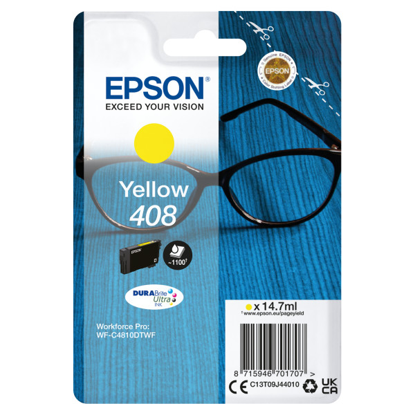 C.t.EPSON #408 WF-C4810DTWF amarillo 14,7ml 2.200p. (gafas)