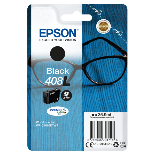 C.t.EPSON #408L negro WF-C4810DTWF 36,9ml 2.200p. (gafas)