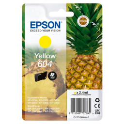 C.t. EPSON 604 amarillo (piña) XP2200 XP3200 XP4200 WF2910DWF  2,4ml