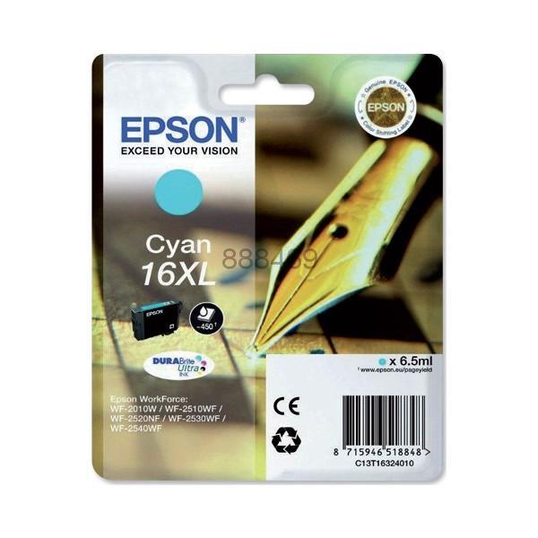 C.t.EPSON #16XL WF2540 WF2530 WF2520  cian WF2510 WF2010 WF2630(pluma escritura) 6,2ml  450p.