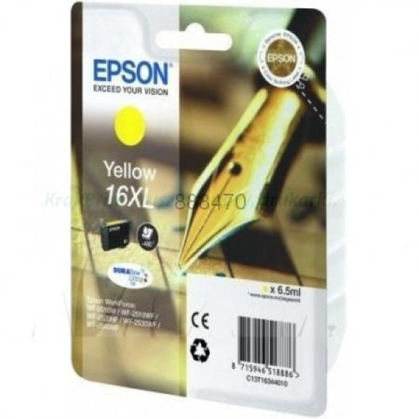 C.t.EPSON #16XL WF2540 WF2530 WF2520  amarillo WF2510 WF2010 WF2630 (pluma escritura) 6,2ml 450p#