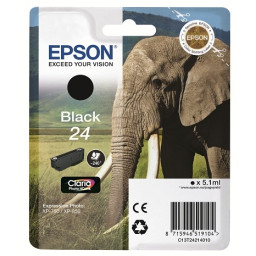 C.t.EPSON #24 XP600 XP605 XP705 XP805 negro  240p. baja capacidad (elefante)