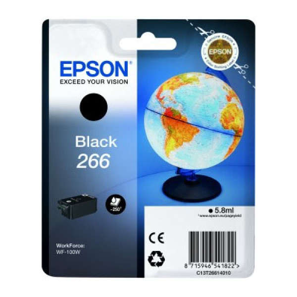 C.t.EPSON #266 WF-100W WF-110W negro Globo terráqueo