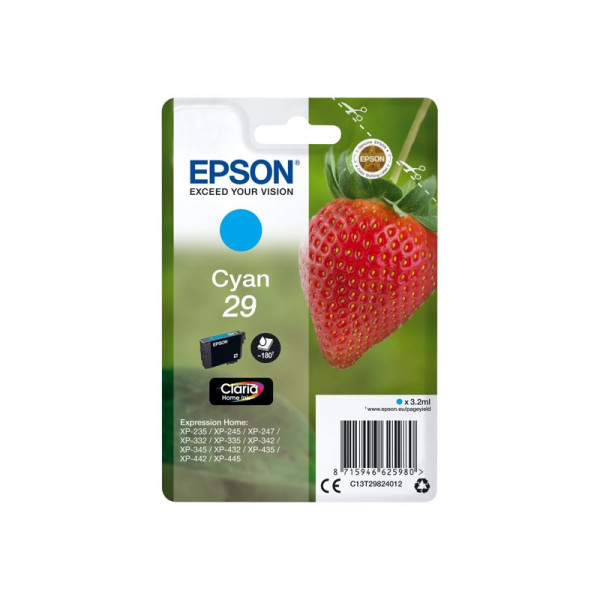 C.t.EPSON #29 cian XP235 XP332 XP335 XP345 XP432 XP435 (fresa)