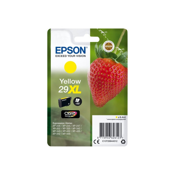 C.t.EPSON #29XL amarillo XP235 XP332 XP335 XP345 XP432 XP435 (fresa)