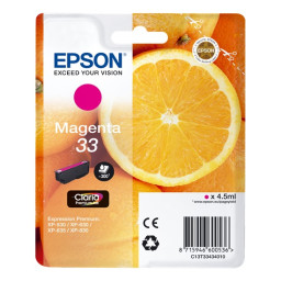 C.t.EPSON #33 XP530 XP630 XP635 XP830 magenta 4,5ml 300p (fruta naranjas)