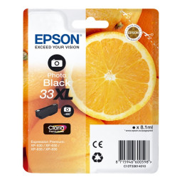 C.t.EPSON #33XL XP530 XP630 XP635 XP830 negrofoto  8,1ml (naranja)
