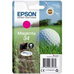 C.t.EPSON #34 magenta WF3720 WF3725 DURABrite Ultra ink 4.2ml (bola golf)