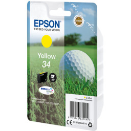 C.t.EPSON #34 amarillo WF3720 WF3725 4.2ml (bola golf) **BLISTER ALARMA**