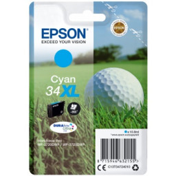 C.t.EPSON #34XL cyan WF3720 WF3725 DURABrite Ultra ink 10.8ml (bola golf)