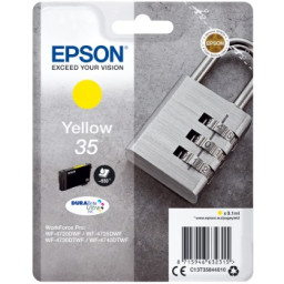 C.t.EPSON #35 amarillo WF4720 WF4725 WF4730 WF4740 DURABrite Ultra ink 9.1ml (candado)
