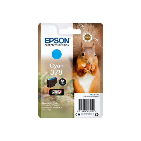 C.t.EPSON #378 XP8500 cyan Claria Photo HD 360p (ardilla)