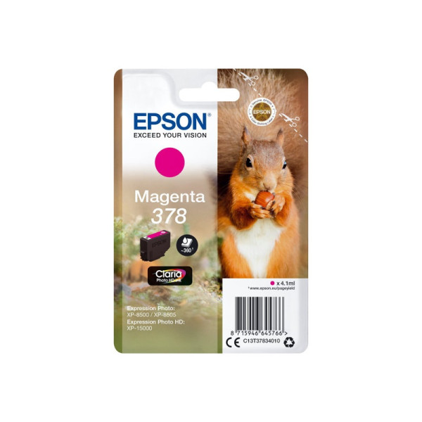 C.t.EPSON #378 XP8500 magenta Claria Photo HD 360p (ardilla)