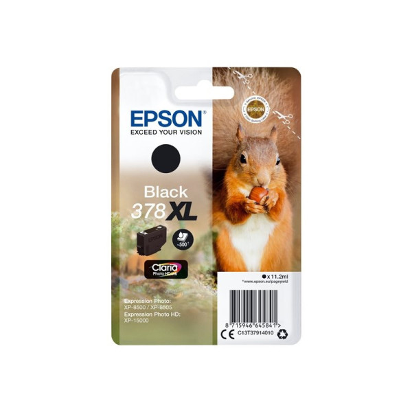 C.t.EPSON #378XL XP8500 negro Claria Photo HD 11,2ml  500p (ardilla)