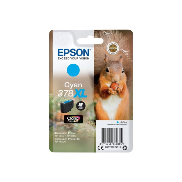 C.t.EPSON #378XL XP8500 cyan Claria Photo HD 830p (ardilla)