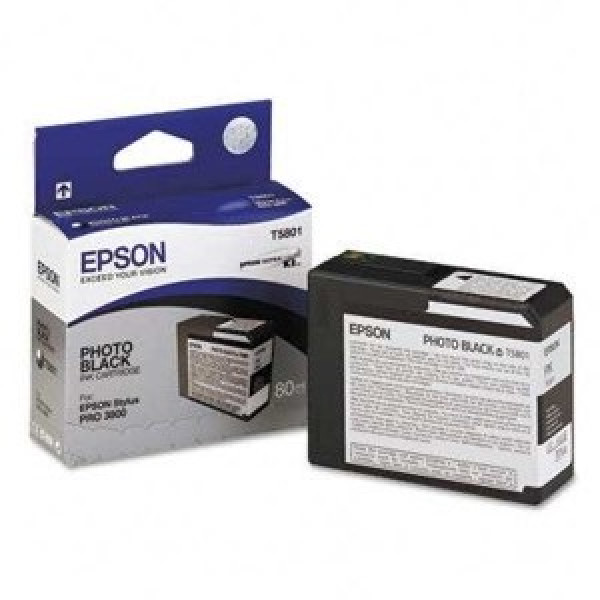 C.t.EPSON T5801 St-Pro3800 3880 negro foto 80ml.