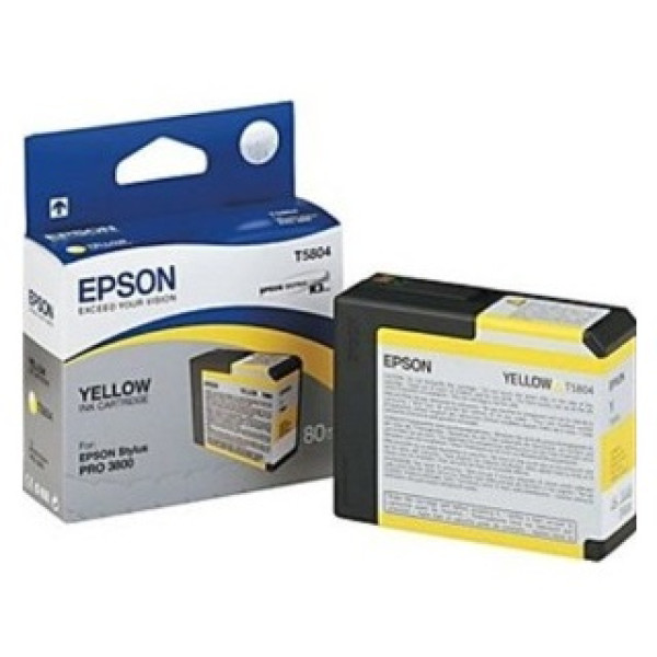 C.t.EPSON T5804 St-Pro3800 3880 amarillo 80ml.