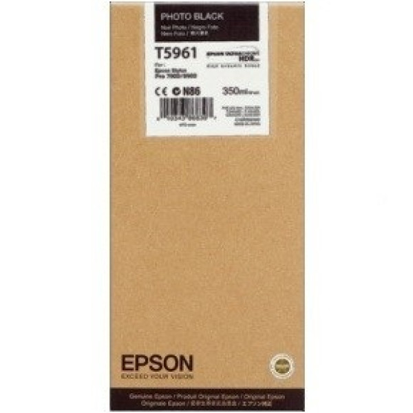 C.t.EPSON T5961 negro foto (photo black) 350ml. St-Pro7700 7890 7900 9700 9890 9900