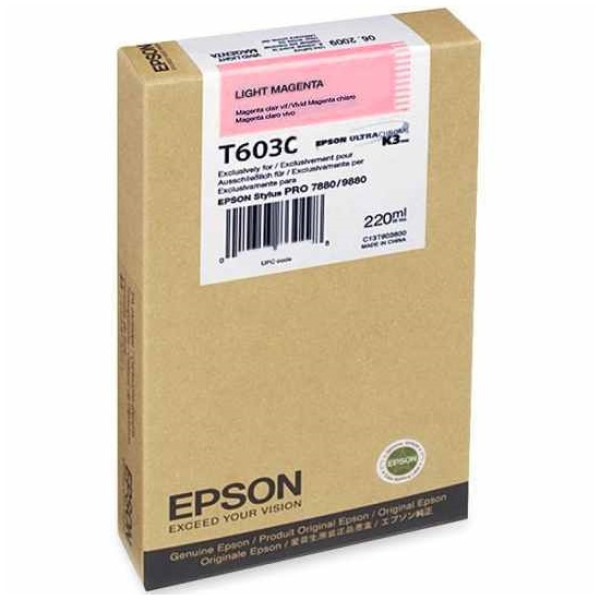 C.t.EPSON T603C magenta claro (light magenta) 220ml. St-Pro 7880 9880