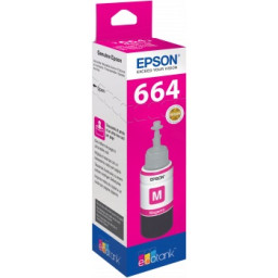 EPSON 664M EcoTank magenta ink bottle 70ml. L355 L365 ET555 ET2600 ET4500 ET4550 ET14000