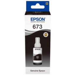 EPSON 673 EcoTank black ink bottle 70ml L800 L805 L810 L850 L1800 recarga tinta negra