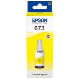 EPSON 673 EcoTank yellow ink bottle 70ml L800 L805 L810 L850 L1800 recarga tinta amarilla