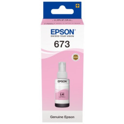 EPSON 673 EcoTank light magenta ink bottle 70ml L800 L805 L810 L850 L1800 recarga tinta magt.claro