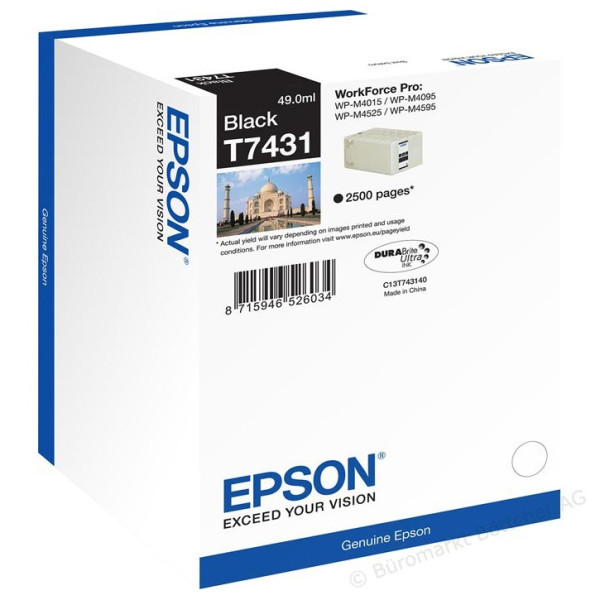 C.t.EPSON WP-M4015 WP-M4095 WP-M4525 WP-M4595 49ml  2.500p. (Taj Mahal)