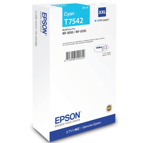 C.t.EPSON cian WF8x90 7.000p. (T754240) (XXL)