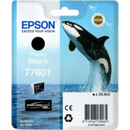 C.t.EPSON T7601 negro foto (photo black) 26ml. SureColor SC-P600 (orca)