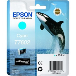 C.t.EPSON T7602 cian (cyan) 26ml. SureColor SC-P600 (orca)