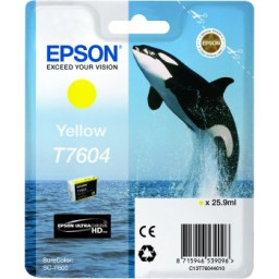 C.t.EPSON T7604 amarillo (yellow) 26ml. SureColor SC-P600 (orca)