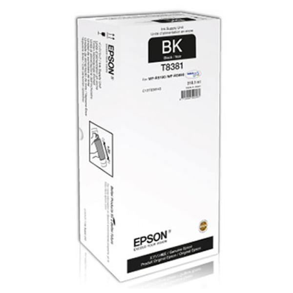 C.t. EPSON T8381 XL negro WorkForce Pro 20.000p. WF-R5190 WF-R5690