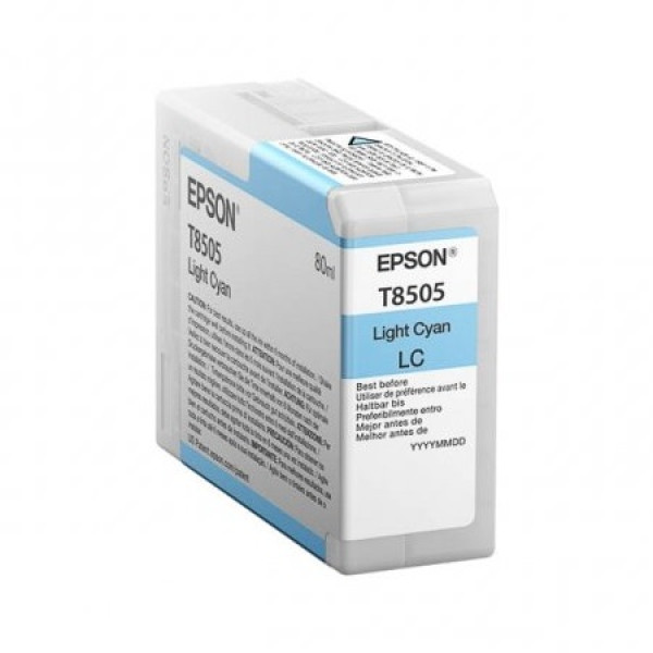 C.t.EPSON T8501 cian claro (light cyan) 80ml. SureColor SC-P800