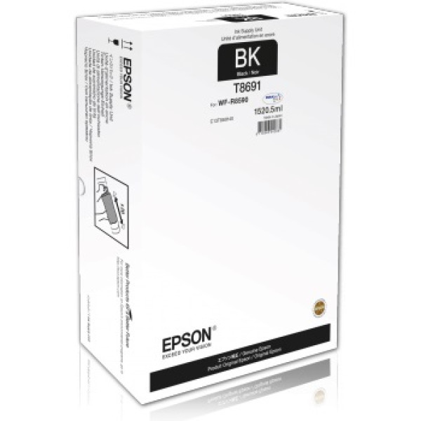 C.t. EPSON T8691 XXL negro WorkForce Pro 75.000p. WF-R8590