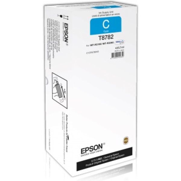 C.t. EPSON T8782 XXL cian WorkForce Pro 50.000p. WF-R5190 WF-R5690