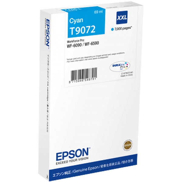 C.t.EPSON #T9072 WF6090 WF6590 XXL cian WorkForce WF-6xxx (T907240) #PROMO#