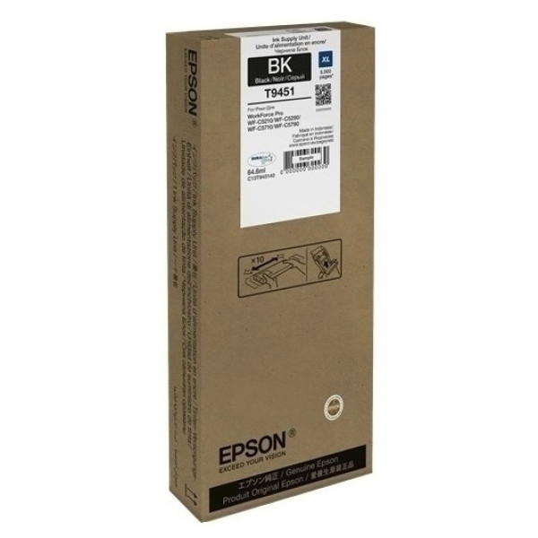 C.t. EPSON T9451 XL negro 5000s #PROMO# 5000p. WF-C5210 WF-C5290 WF-C5710 WF-C5790