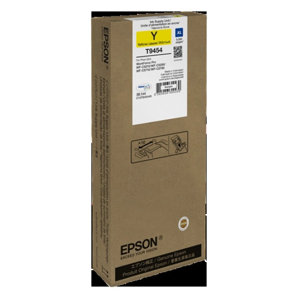 C.t. EPSON T9454 XL amarillo 5000s 5000p. WF-C5210 WF-C5290 WF-C5710 WF-C5790 #PROMO