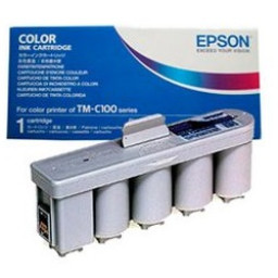 Cartucho EPSON TM-C100 color Impresora tickets (SJIC9P)