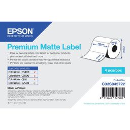 Rollo etiquetas EPSON PE Matte Label ColorWorks C7500 - 102mm x 51mm, 2310etiq.