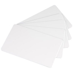 (500) Tarjetas EVOLIS PVC color blanco imprimibles PVC blank cards 20MIL (5 packs de 100un)